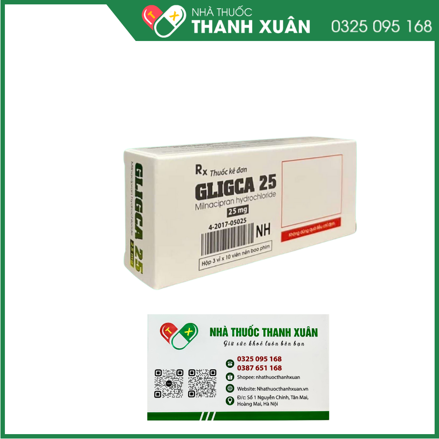 Gligca 25 điều trị bệnh đau cơ xơ hóa